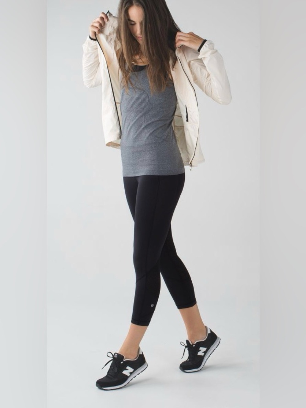Lululemon Pace Rival Crop 22" Leggings in‎ Black, Size 4